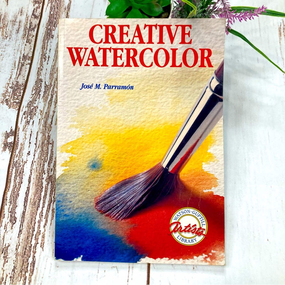 Creative Watercolor Paperback Book By Jose M. Par Ramon Vintage DIY